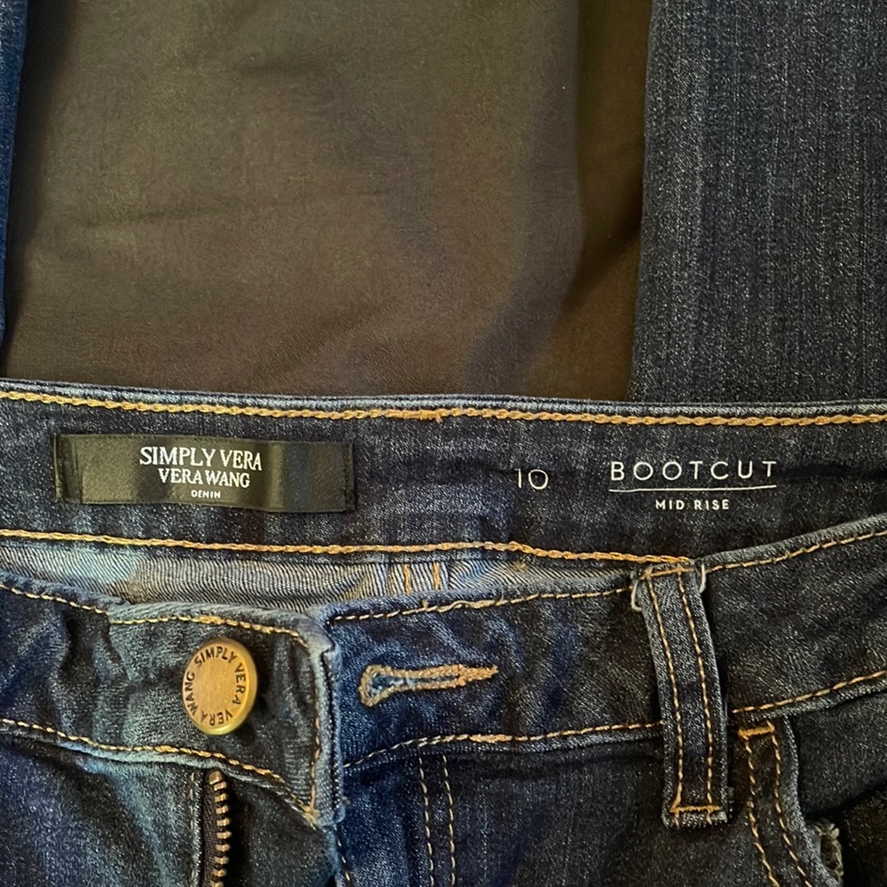 Simply Vera bootcut jeans size 10 long